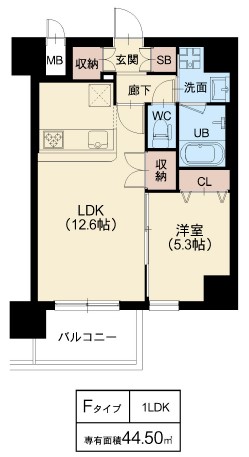 スプランディッド江坂駅前：Fタイプ