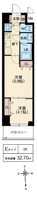 スプランディッド堀江：Eタイプ