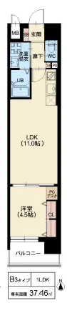 スプランディッド江坂DUE：B3タイプ