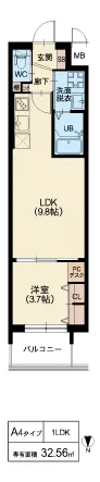 スプランディッド江坂DUE：A4タイプ