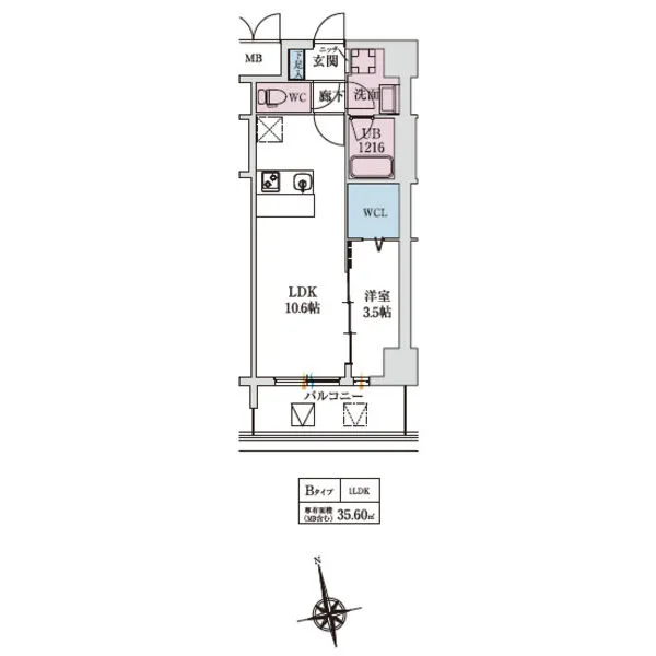 スプランディッドⅨ：間取り図Dタイプ