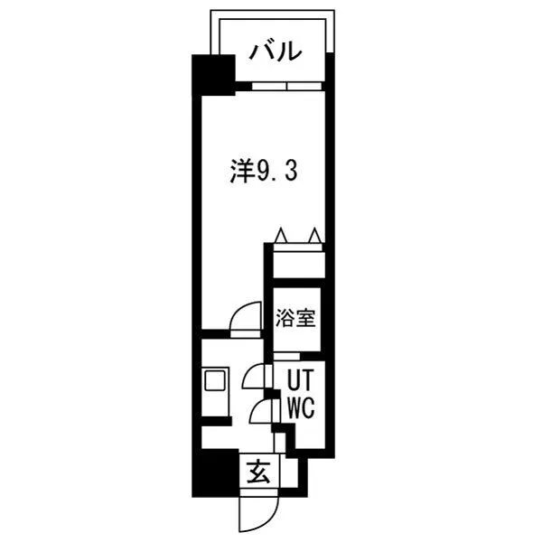 GLUCK MAISON S-SAKAI XVI：間取り図(Atype)