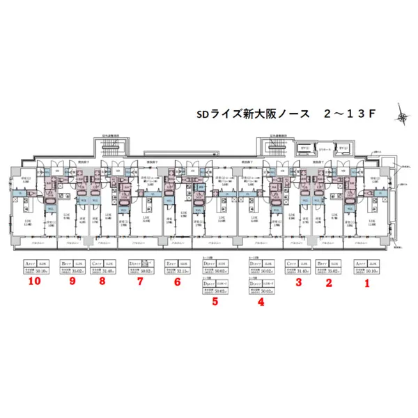 スプランディッドライズ新大阪ノース：居住エリア