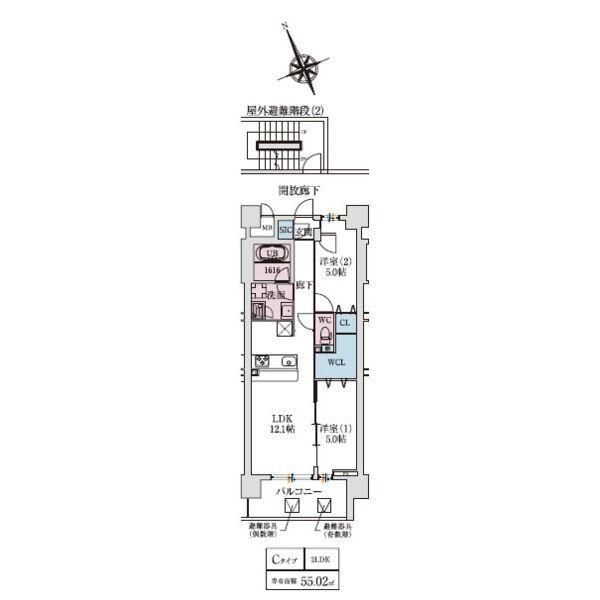 スプランディッドXI(イレブン)：間取り図Cタイプ