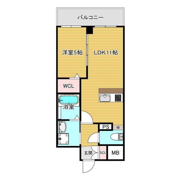 VITA荒本：間取り(5号)