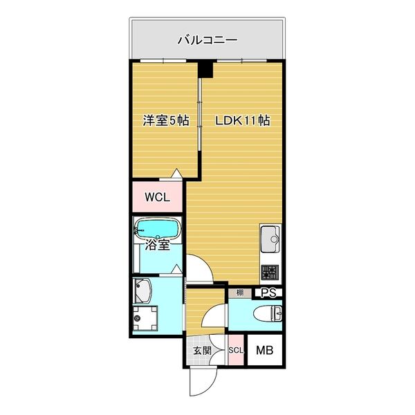 VITA荒本：間取り(1号)