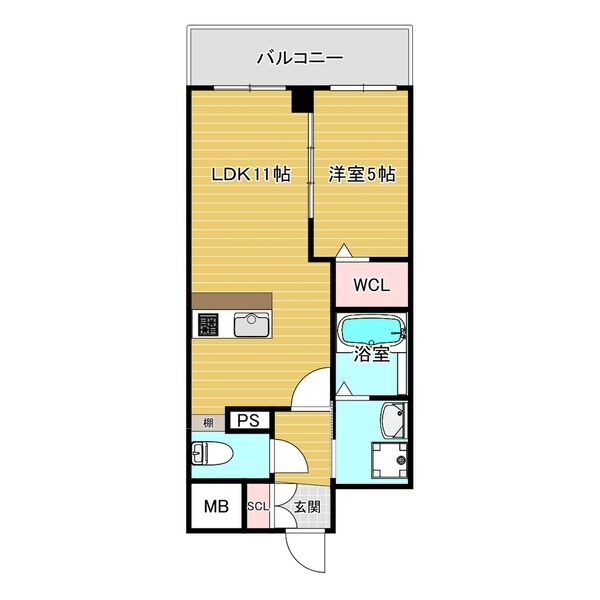VITA荒本：間取り(4号)