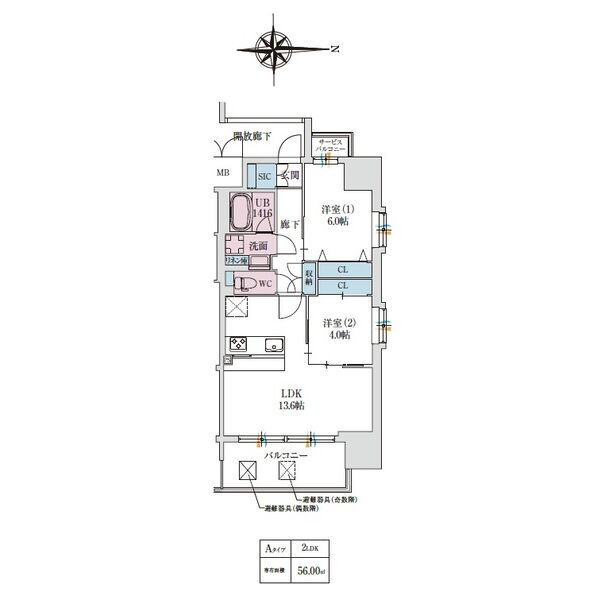 スプランディッドあびこ駅前：間取りA