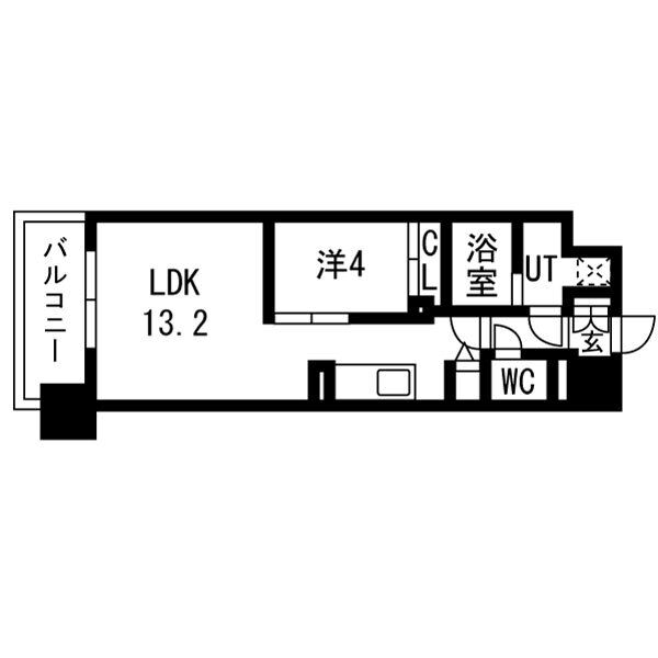 ラ・フェスタ真田山：間取図（Bタイプ）