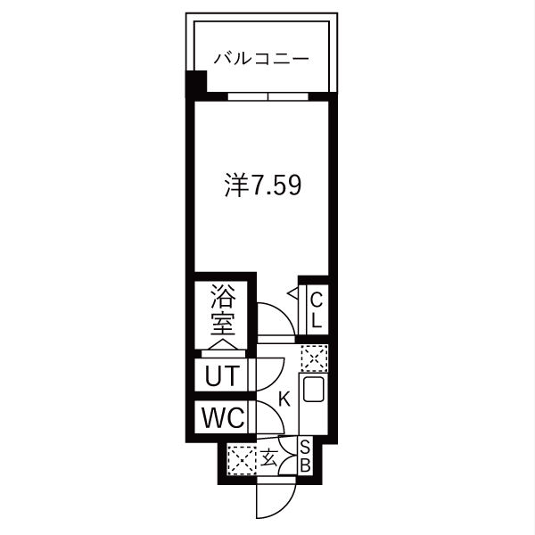 ロイス茨木奈良町：間取図（Eタイプ）
