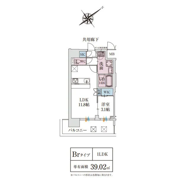 スプランディッド堺東DUE：間取りBr