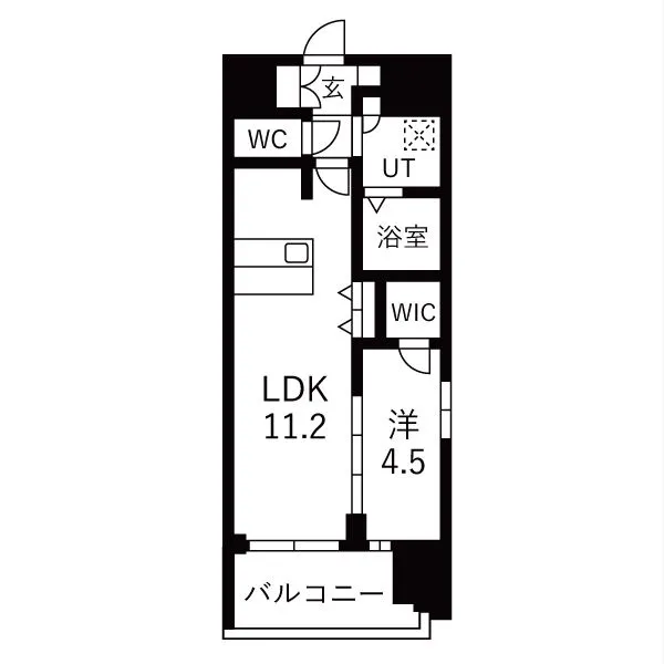 スプランディッド門前仲町：間取りBタイプ